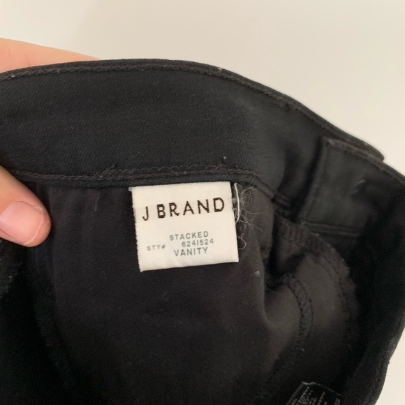 J Brand Photo Ready Stacked Skinny Black Mid Rise Size 25 - Picture 7 of 8